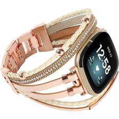 Posh Leather Bands Compatible With Fitbit Versa 3 Fitbit Sense Women B