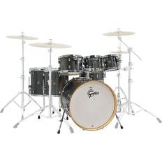 Trumset på rea Gretsch shell set Catalina Maple, Black Stardust