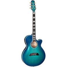 Takamine Musical Instruments Takamine Tsp178ac Flamed Maple Acoustic-Electric Guitar Transparent Blue Sunburst