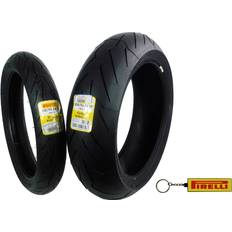 Pirelli Motorcycle Tires Pirelli Diablo Rosso III Front & Rear Street Sport Motorcycle Tires Rosso Three Rosso 3 110/70ZR17 200/55ZR17