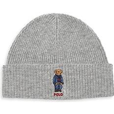 Polo Ralph Lauren Women Accessories Polo Ralph Lauren Solid Denim Bear Beanie Andover Heather