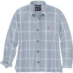 Carhartt Woman Clothing Carhartt Loose Fit Midweight Flannel Shirt - Blue