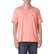 Nautica Men Polo Shirts Nautica Men's Classic Fit Short Sleeve Dual Tipped Collar Polo Shirt - Pale Coral