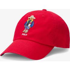 Polo Ralph Lauren Caps Polo Ralph Lauren Mens Twill Bear Baseball Cap red