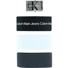 Calvin Klein Belts Calvin Klein Men's 38mm Printed Web Belt, White/Black/Grey, One