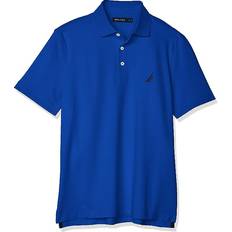 Nautica Men's Short Sleeve Solid Stretch Cotton Pique Polo Shirt - Bright Cobalt
