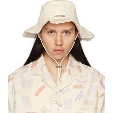 Leder Hüte Jacquemus Artichaut Bucket Hat OffWhite Cotton white