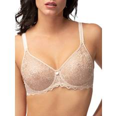 Empreinte Cassiopée Seamless Bra Semi-Sheer Lace - Creamy Beige