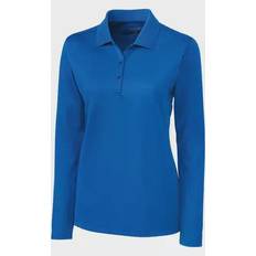 Mesh - Women Polo Shirts Cutter & Buck Clique Women Long Sleeve Ice Pique Performance Golf Polo