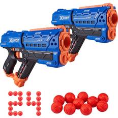 Xshot Blasters Xshot X-Shot Chaos Meteor Dart Ball Blaster 24 Dart Balls Double Blaster Pack by Zuru