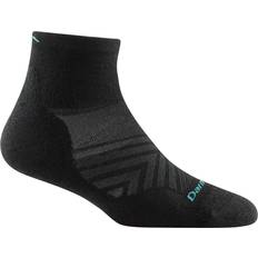 Darn Tough Tøj Darn Tough Women's Run 1/4 Ultra-Lightweight Cushion Running Sock, 35-37.5 Black