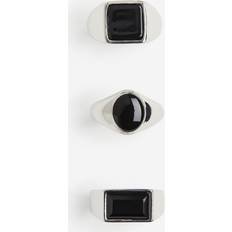 Herr - Metall Ringar H&M Herr Silver 3-pack ringar