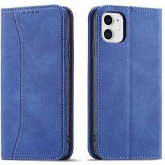 Hurtel iPhone 12 Plånboksfodral Magnet Fancy Blå