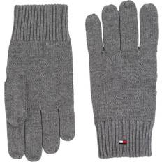 Tommy Hilfiger ESSENTIAL FLAG KNITTED GLOVES Grå