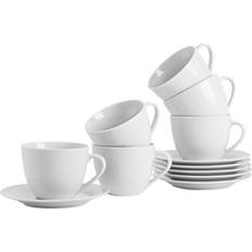 Argon Tableware Classic Cappuccino Cup & Saucer Set