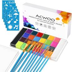 Animals Makeup Fancy Dress ACWOO Face Body Paint 26 Colors Palette