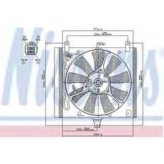 Termosifoni ad Olio Nissens Ventola Radiatore 85385 320 12 Con