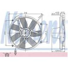 Termosifoni Nissens Ventola Raffreddamento Motore 85151