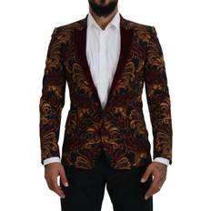 Multifargete Dressjakker Dolce & Gabbana Multicolor Floral Single Breasted Martini Blazer IT46