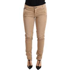 Ermanno Scervino Brown Low Waist Skinny Denim Trouser Cotton Jeans