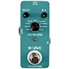 Blå Effektenheder M-vave Dig Reverb guitar-effekt-pedal