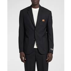 Versace Blazers Versace Men's Wool Blazer Black Black