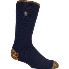 Men - Yellow Underwear Heat Holders Worxx Big and Tall Thermal Crew Socks for Men Navy/Yellow