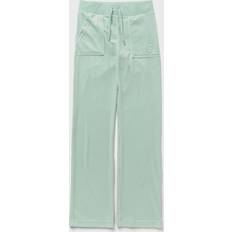 Juicy Couture Byxor & Shorts Juicy Couture Del Ray Classic Velour Pant Grayed Jade