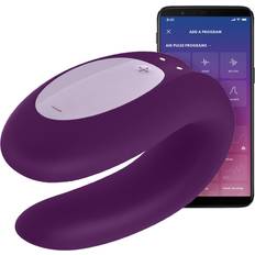 Satisfyer connect app Sex Toys Satisfyer Double Joy Connect App Sæt Lilla