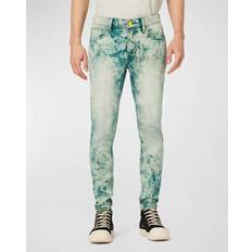 Yellow Jeans Hudson Men's Zack Acid-Wash Skinny Jeans BLUE ACID