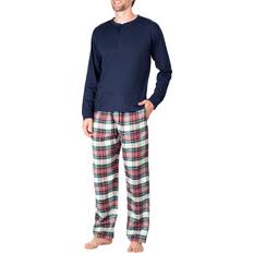 Men Pajamas SleepHero Knit Pajamas in Navy And Grey, NAVY AND GREY