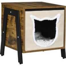 Katter - Katthus Husdjur Pawhut Cat Cave Med Kudde 41 x 34 x 43.5 cm