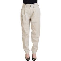 Dolce & Gabbana Beige Pants Dolce & Gabbana Beige High Waist Women Women's Pants