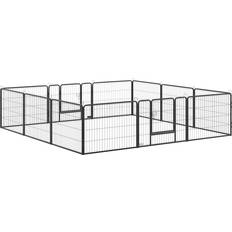 Pawhut 60cm Playpen Dog Pen Black Extra Large