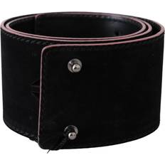 Costume National Black Leather Wide Waist Studded Women Belt