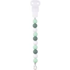 Nattou Clip silicona menta-blanco sin BPA