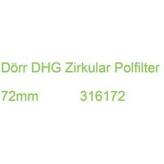 Dörr Zirkularpolfilter DHG 72mm 72 mm, Polarisationsfilter Objektivfilter, Schwarz