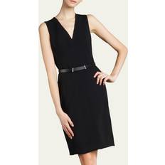 Akris Sleeveless V-Neck Dress - Black