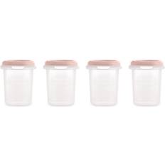 Opbevaringsbeholder sæt 4, hermisized blush 250ml
