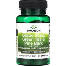 Grape Kosttilskud Swanson Grape Seed Green Tea & Pine Bark Complex 60 pcs