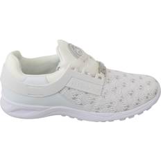 Philipp Plein White Polyester Casual Sneakers Shoes EU37/US6.5