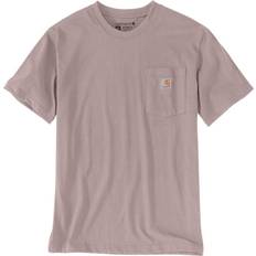 Carhartt Top Carhartt Relaxed Fit Heavyweight K87 Pocket Maglietta Grigio-Beige Dimensione