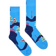 Ropa Happy Socks Shop Christmas Santa On the Way to Work - Blue/Navy/Green/White/Red