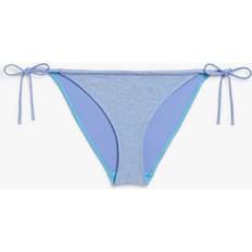 Turkis Bikinier Monki Glitter Bikini Tanga Briefs Turquoise, Underdele. Farve: Turquoise glitter størrelse