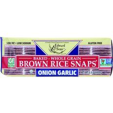 Edward & Sons Garlic Fat Free Snaps 12x3.5 Oz