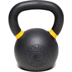 Weights on Black Friday sale Kettlebell Kings Powder Coated Kettlebell Weights 45LB For Women & Men Durable Coating for Grip Strength, Rust Prevention, Longevity American St Yellow/black