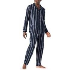 Blau Schlafanzüge Schiesser Herren Pyjama Lang Pyjamaset, dunkelblau