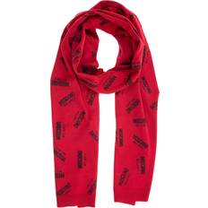 Red - Woman Scarfs Moschino wool scarf women logo 50163m5269007 shawl stole foulard