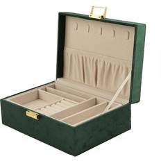 White Jewellery Storage Blanca Jewellery Box - Green