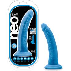 Blush Neo Elite Silicone Dual Density Cock Neon Blue